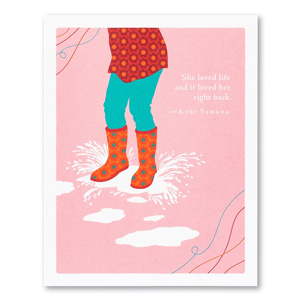 Positively Green, Greeting Cards, Gifts, She Loved Life And it Loved Her, 527227